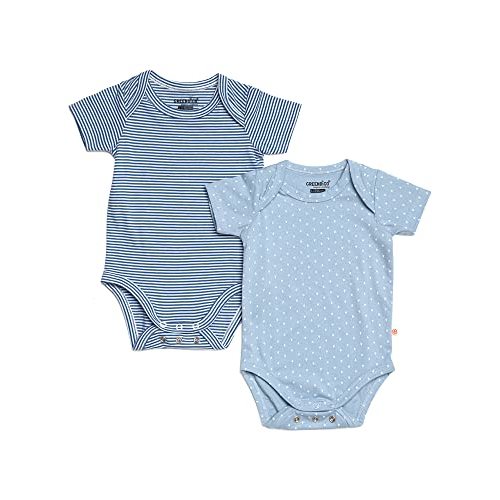 Buy Greendigo Organic Cotton Baby Unisex Envelope Neck Bodysuit | One-piece Romper, Jumpsuit, Nightsuit | For Newborn Baby Boy, Baby Girl (12-18 Months, Blue) at Amazon.in