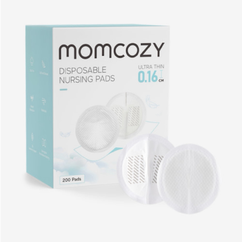 Momcozy Ultra-Thin Disposable Nursing Pads, Ultra-Absorbent and Breathable Portable Breast Pads, Make The Breasts Light and Unburdened, with Reinforced Adhesive, Individually Packaged (200 Count)