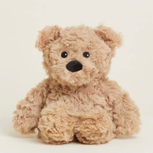 Brown Curly Bear Warmies Junior