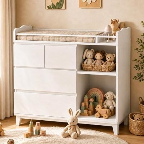 Wooden Nursery Changing Table,Diaper Baby Changing Table