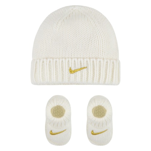 Cable Knit Beanie & Booties Set
