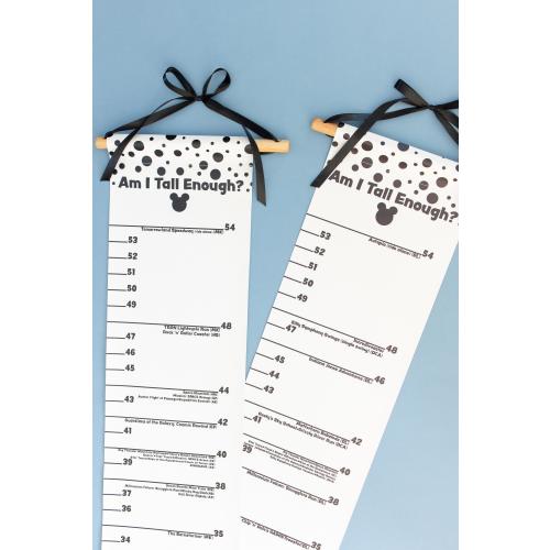 Black Ride Height Growth Chart Disneyland OR Disneyworld