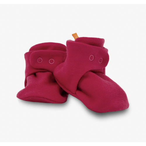 Merino Baby Booties Peak Pink