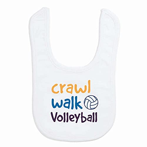 ChalkTalkSPORTS Volleyball Baby & Infant Bibs | Soft Microfiber Volleyball Baby Bibs