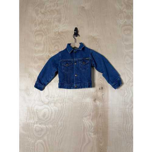 Vintage Osh Kosh Flannel Lined Denim Blue Jean Jacket size 4