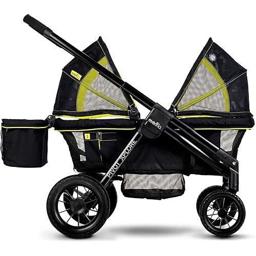Evenflo Pivot Xplore All-Terrain Stroller Wagon (Wayfarer Black)