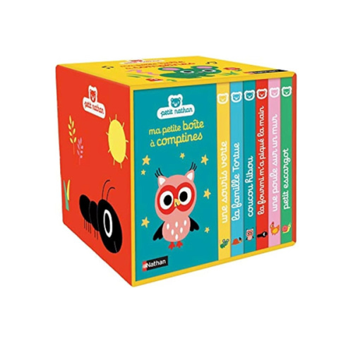 Ma petite boîte à comptines: Coffret en 6 volumes : Une souris verte ; La famille tortue ; Coucou hibou ; La fourmi m'a piqué la main ; Une poule sur un mur ; Petit escargot: Amazon.co.uk: Billet, Marion: 9782092590157: Books