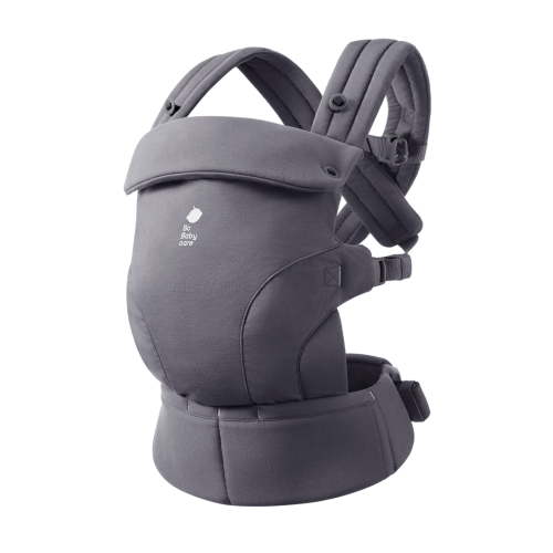 Bc Babycare CocoonGo Breathable Baby Carrier for Newborn Toddler (7-44 lbs)Ergonomic,Hip Support,Compact Foldable, Gray