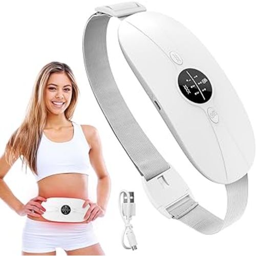 Heating Pad for Period Cramps, 3 Heat Levels and 3 Massage Modes, Portable Heated Pad for Menstrual Cramps Relief, Electric Heat Belt Gifts for Her, Cordless Back Belly Heated Belt for Women and Girl