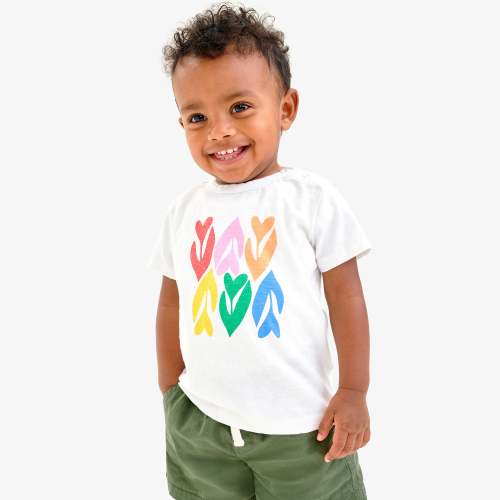 Baby rainbow tulip tee | Primary.com