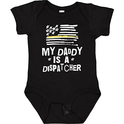 inktastic My Dad Is a Dispatcher Emergency Services Baby Bodysuit