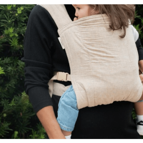 Tan Buckle Baby Carrier | Ergonomic Soft Structured Carrier