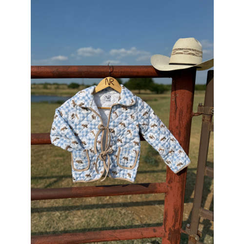 The Gingham Pony Quilted Jacket – New to the Ranch