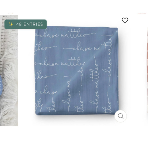 Personalized Baby Name Swaddle Blanket | Dusty Hues