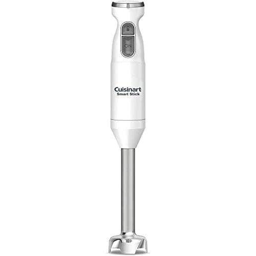 Cuisinart Smart Stick Two-Speed Hand Blender, Powerful Immersion Blender with 300-Watt Motor Blends Shakes, Smoothies, Puree, Baby Food, Soups & Sauces, CSB-175P1, White