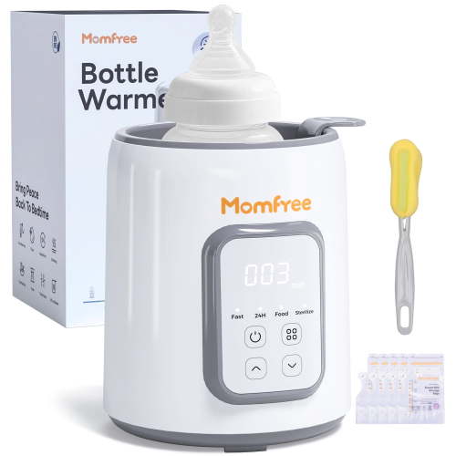 Momfree Baby Bottle Warmer, 8-in-1, Auto Shut-Off, Fast Milk Heating