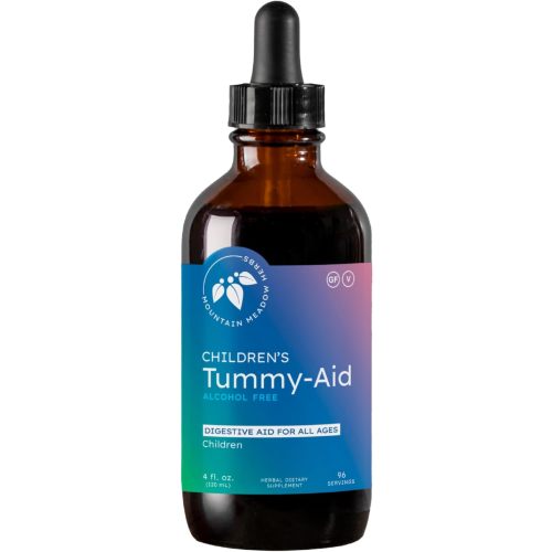Mountain Meadow Herbs Children's Tummy-Aid for Babies & Kids – Gas Relief Drops for Colic, Upset Stomach, Reflux & Bloating – Natural, Alcohol-Free Liquid Formula – 4 oz