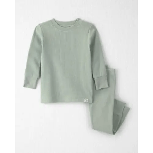 Baby 2-Piece Organic Cotton Ribbed Pajamas - Little Planet | Carter's