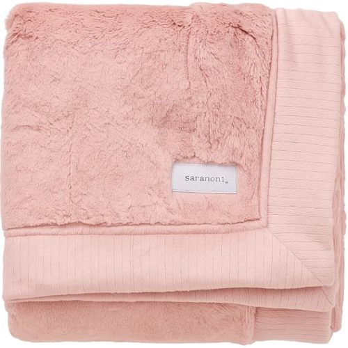 SARANONI Luxury Receiving Blankets for Babies | Ultra-Soft Lush and Boutique Quality Baby Blanket | Ballet Slipper Pink - 40" x 30"