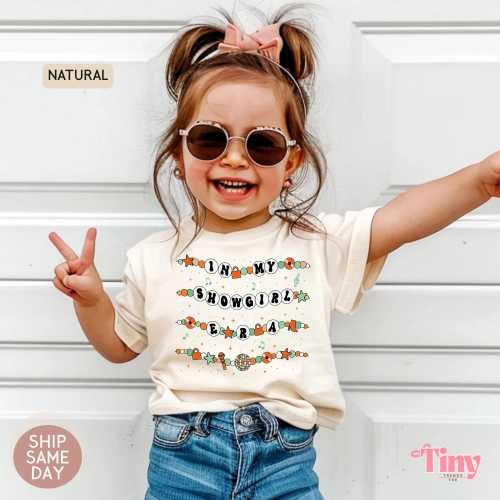 Showgirl Era Toddler Shirt: Friendship Bracelet Kids T-Shirt