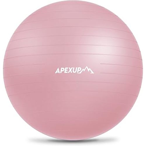 APEXUP Yoga Ball Exercise Ball Anti Slip Heavy Duty for Fitness, Balance & Core Workout