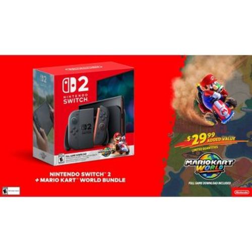 Nintendo Switch 2 Console + Mario Kart World Bundle (Digital Download in Console)
