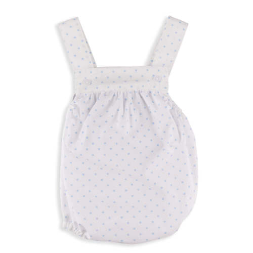 Dolan White Romper with Blue Dots