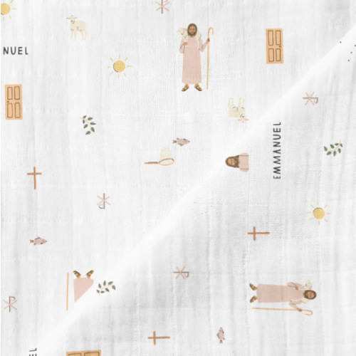 Jesus Muslin Swaddle Baby Blanket