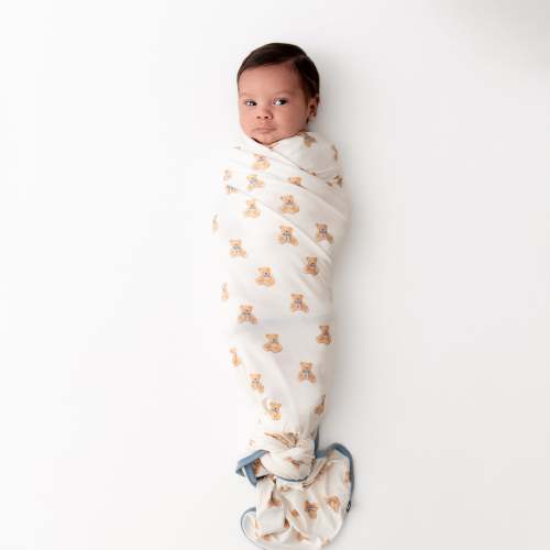 Swaddle Blanket in Teddy Bear
