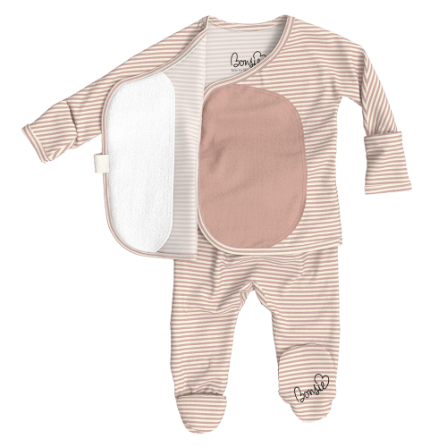 Footie - Berry Twist – Bonsie Skin to Skin Babywear