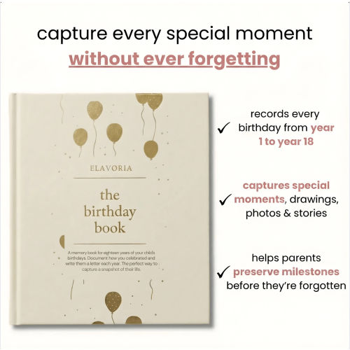 Birthday Memory Book - Baby Journal