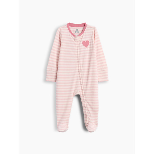 Baby Organic Cotton Floral Footed One-Piece