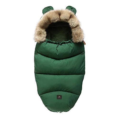 YilwnnCse Pram Footmuff,Stroller Padded Footmuff Cover Cosy Toes,Baby Winter Foot Cover,Warmth,Windproof, Waterproof, Cold Resistant, Washable (Green)