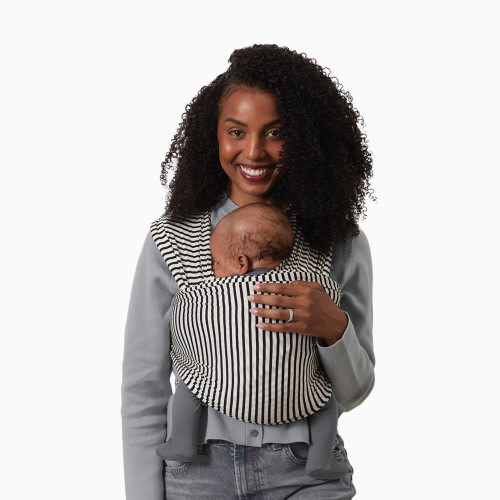 Solly Baby Wrap Carrier - Black & Natural Stripe