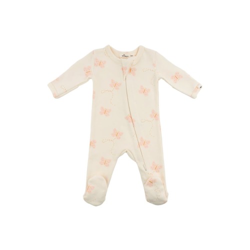 Mini Butterflies Pink Footie