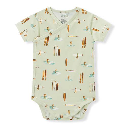 Vintage Surf Stretch Crossover Short Sleeve One Piece