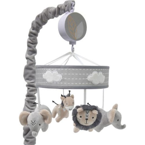 Jungle Safari Elephant/Lion/Giraffe Musical Baby Crib Mobile Toy