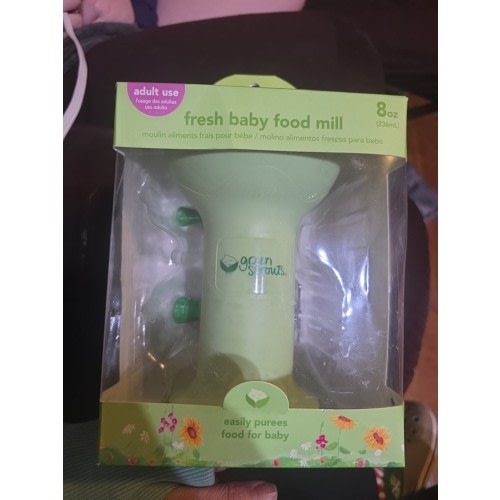 Green Sprouts Baby Food Mill Grinder Easily Puree Food 8oz Healthy Baby Food