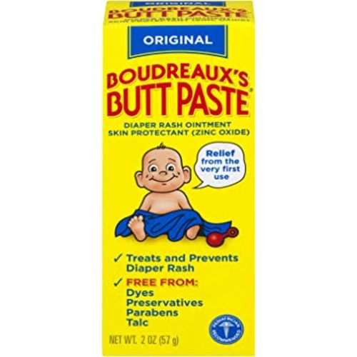 Amazon.com: Boudreaux's Butt Paste Original Diaper Rash Cream, Ointment for Baby, 2 oz. Tube, (Pack of 1) : Baby