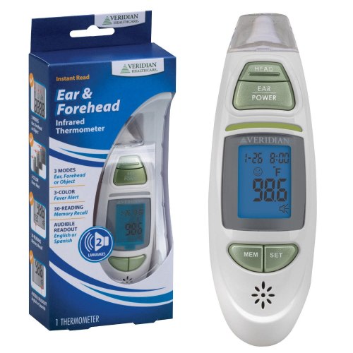 Veridian Healthcare Talking Ear & Forehead Infrared Thermometer