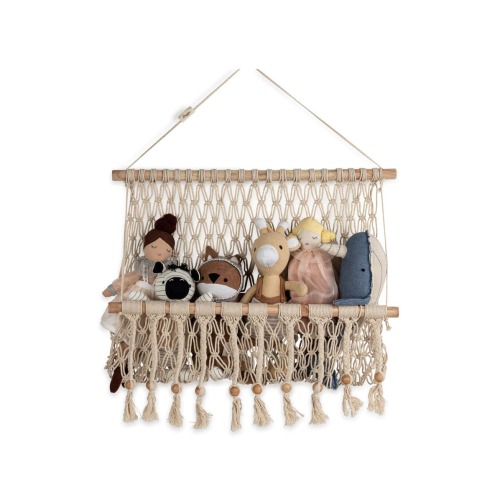 Willow Macramé Storage Wall Decor