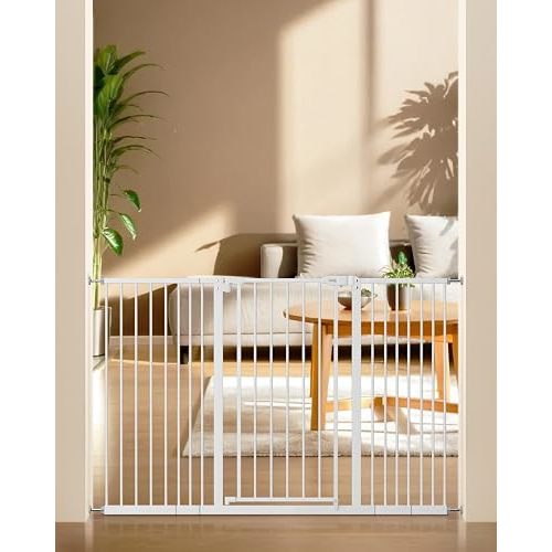 keny 36" Extra Tall Baby Gate for Stairs, 29"-55" Wide Auto Close Dog Gate