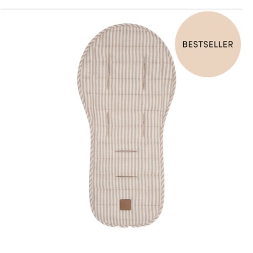 Muse Edition - Natural Stripe Universal Linen Pram Liner