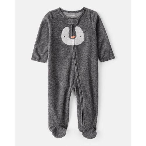 Baby Penguin Loose Fit Sleep & Play Pajamas - Grey - Carter's | Carter's