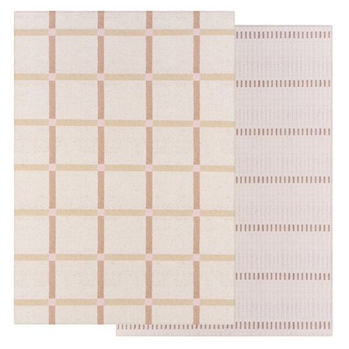 Large Foam Play Mat - Natural Plaid/Loop