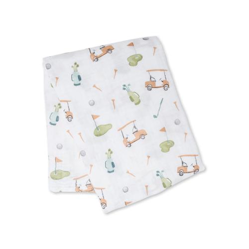 Lulujo Cotton Swaddle – Golf