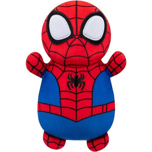 Squishmallows Original Marvel Spidey and His Amazing Friends 10-Inch Spidey HugMees - Medium-Sized Ultrasoft Official Jazwares Plush