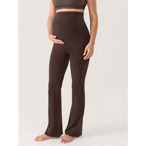 Cotton Foldover Maternity Flare Pants 30.5"