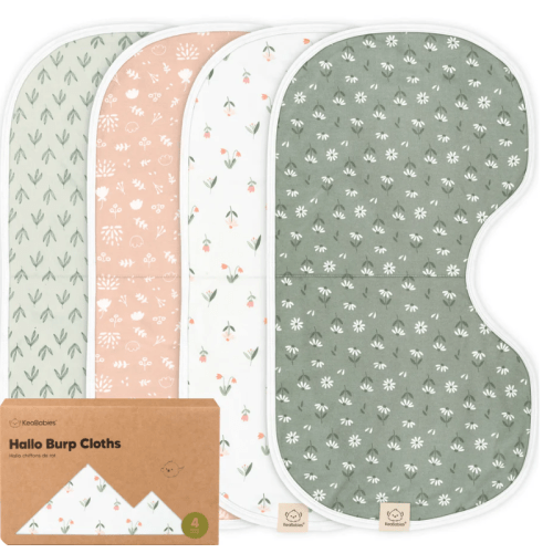 4-Pack Hallo Burp Cloths