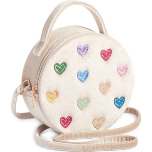 Kids' Jazzy Heart Velvet Crossbody Bag